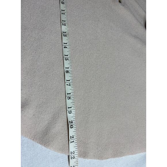 Sioni Milano Beige Long Sleeve Women's Knit Sweater Size M Quarter Zip Pullover - Picture 7 of 7